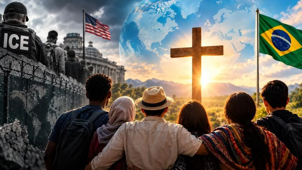 Nacionalismo e o evangelho de Jesus Cristo. Crédito: Imagem meramente Ilustrativa, gerada por IA.