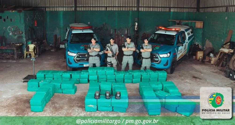 Mais de 2 milhões em maconha foram apreendidos pelo Comando de Policiamento Rodoviário